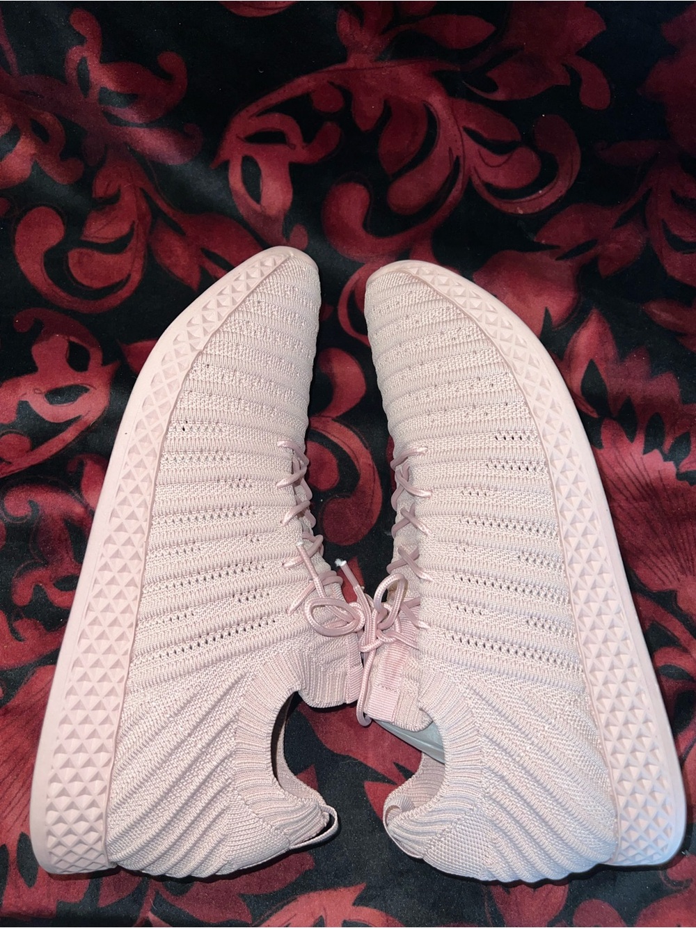 Urban Sport by J/SLIDES Blush Pink Knit Slip-On Sneakers